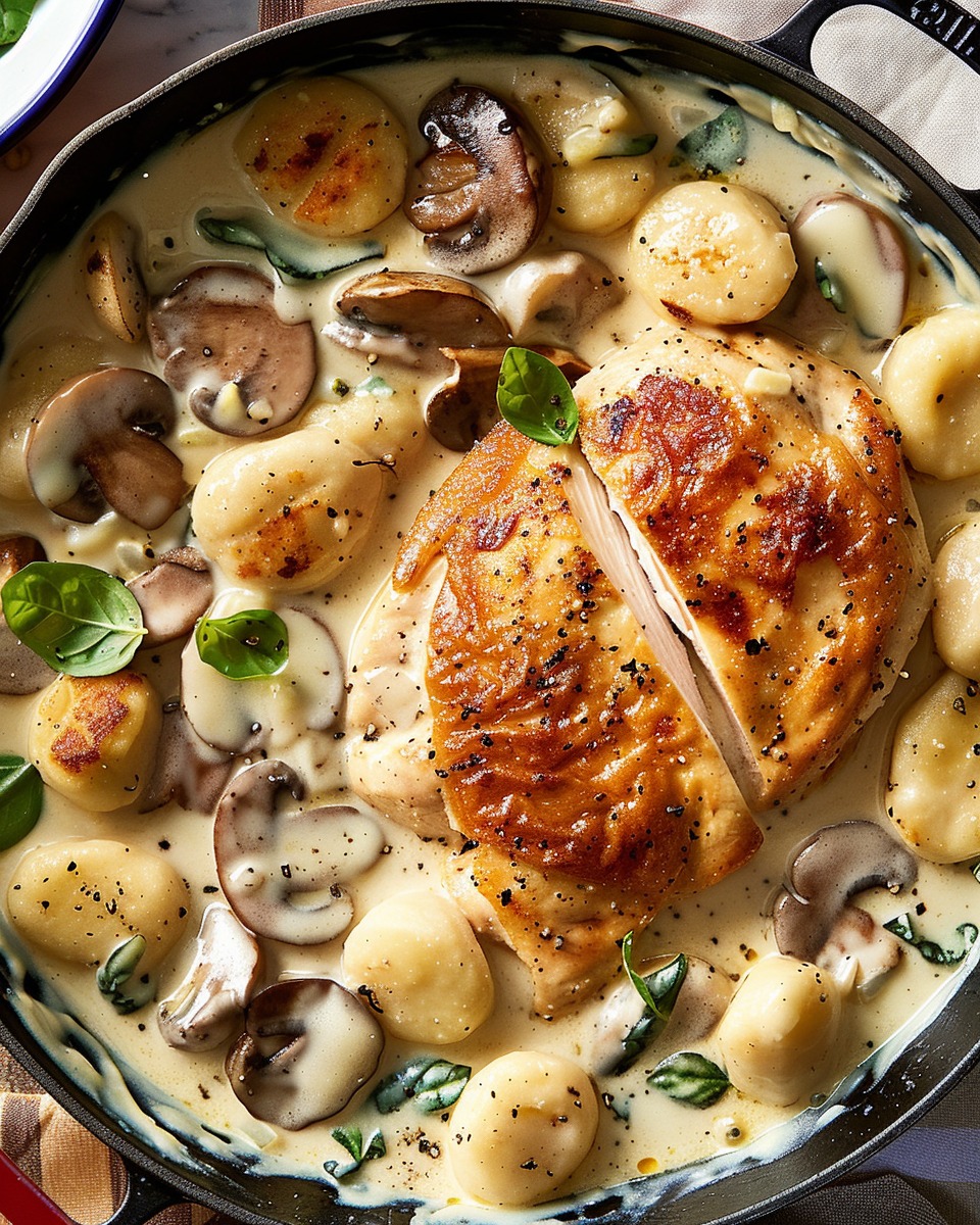 One-Pan Creamy Chicken & Gnocchi