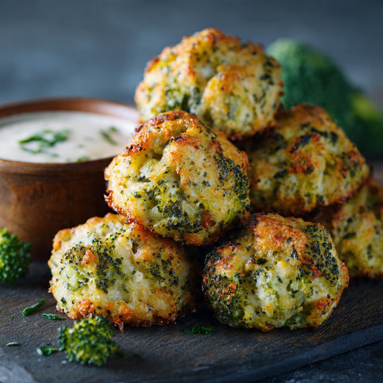 Delicious Baked Broccoli Cheese Balls