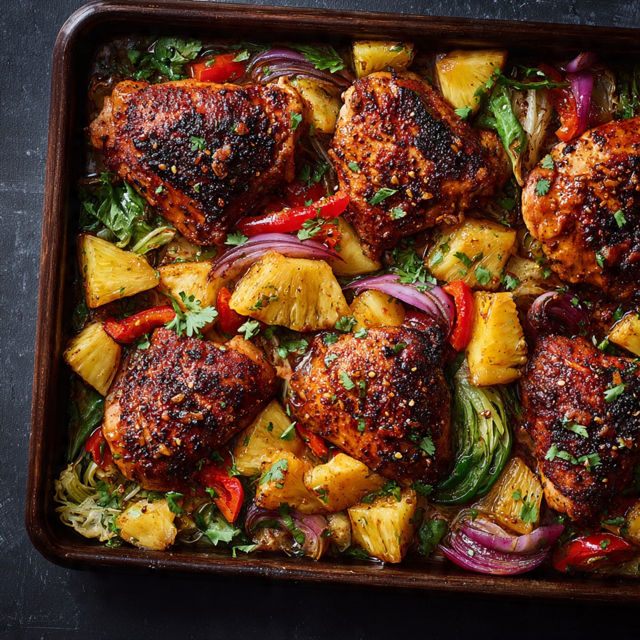 Hawaiian Chicken Sheet Pan