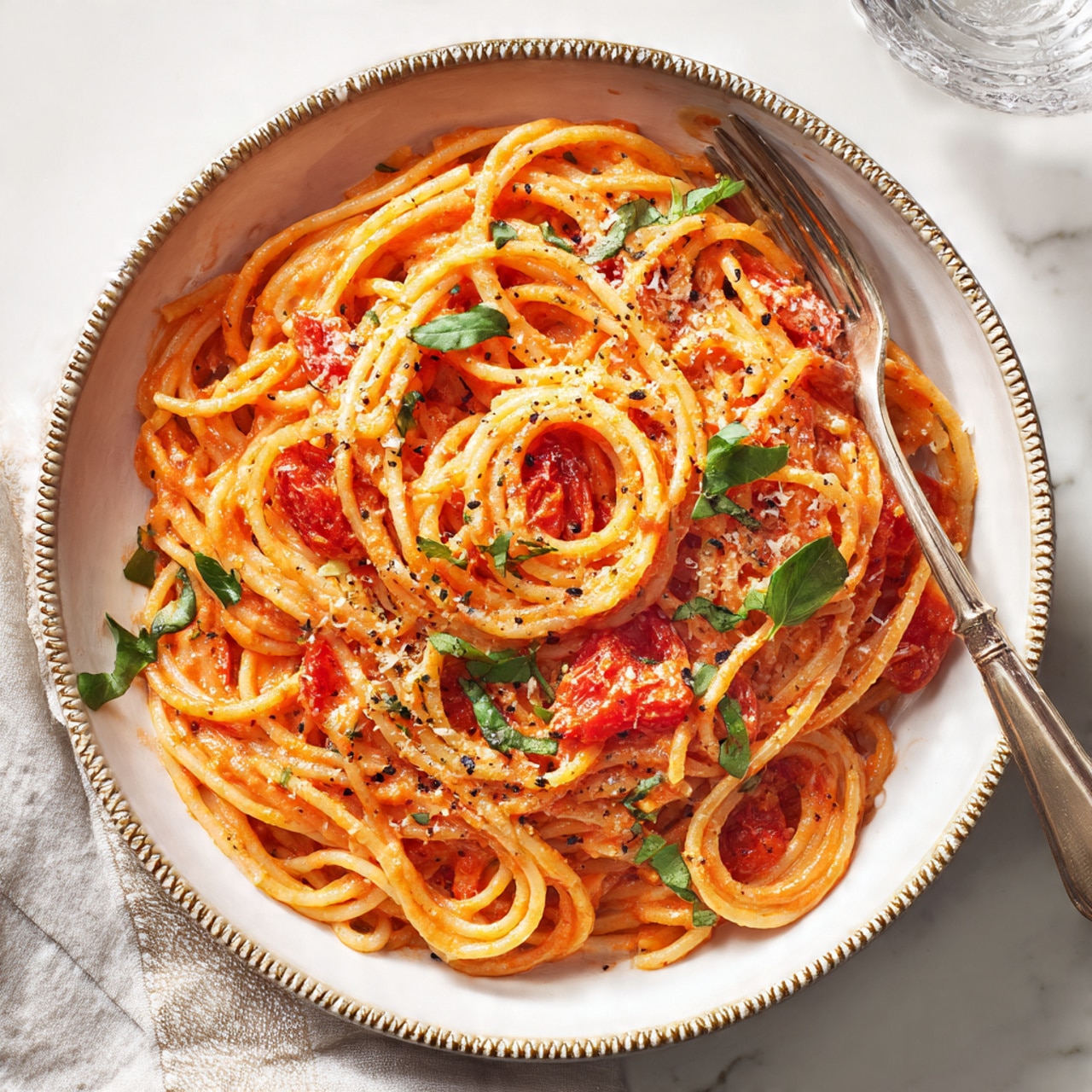 15-Minute Pasta with Creamy Tomato Sauce