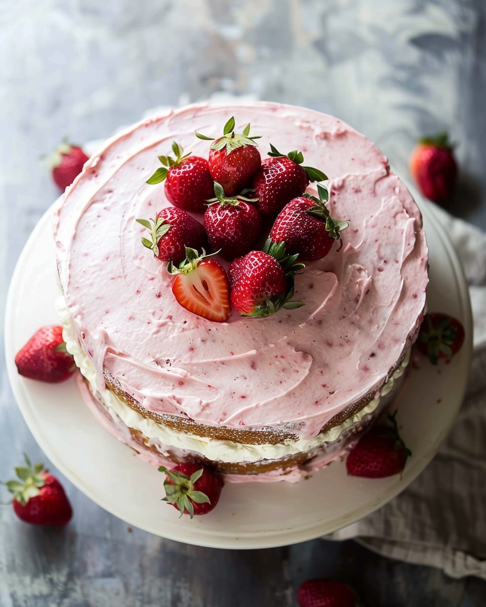 Homemade Strawberry Cake