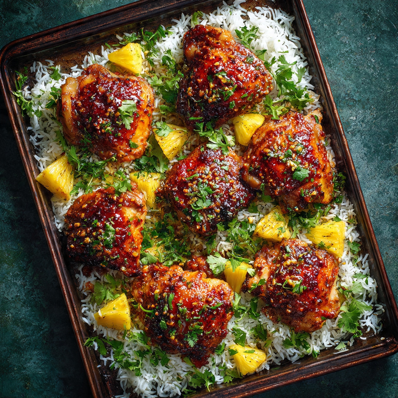 Hawaiian Chicken Sheet Pan