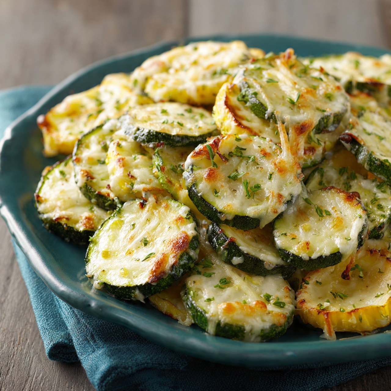 Parmesan Roasted Zucchini and Squash