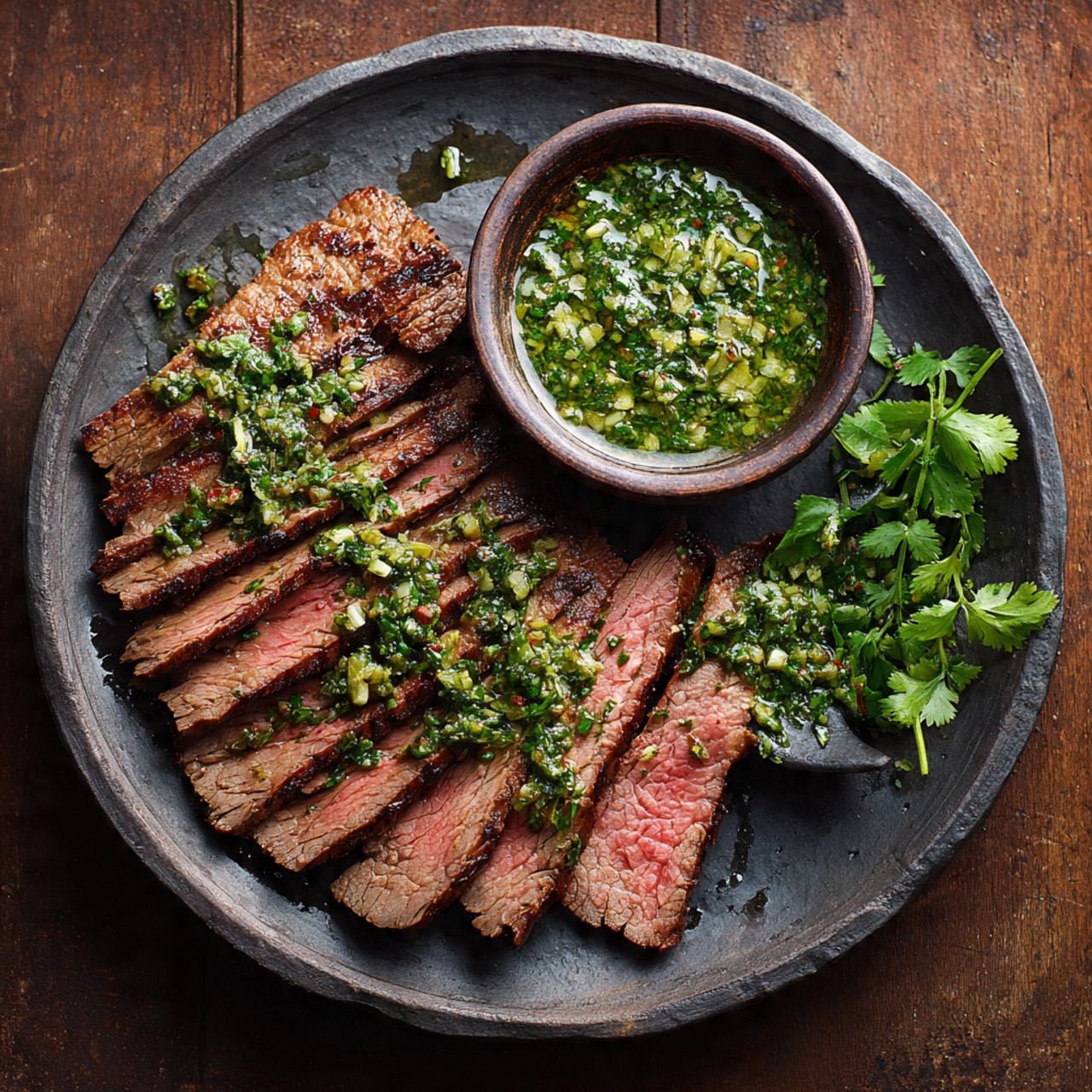 Grilled Flank Steak with Chimichurri