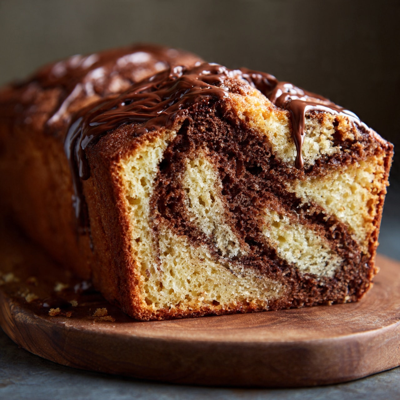 Nutella Swirl Pound Cake