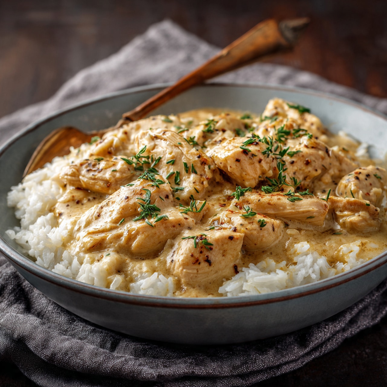 Crockpot Creamy Garlic Chicken