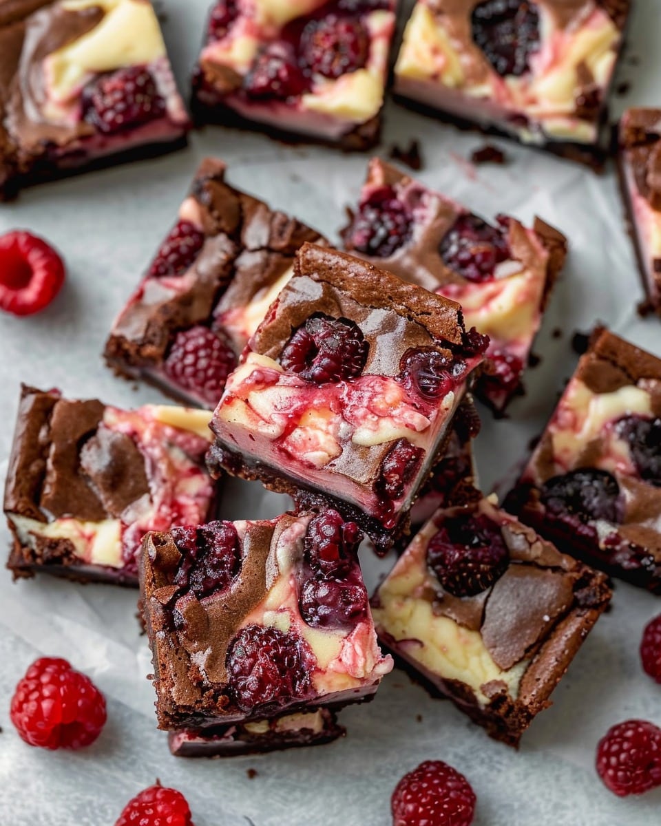 Raspberry Cheesecake Brownies