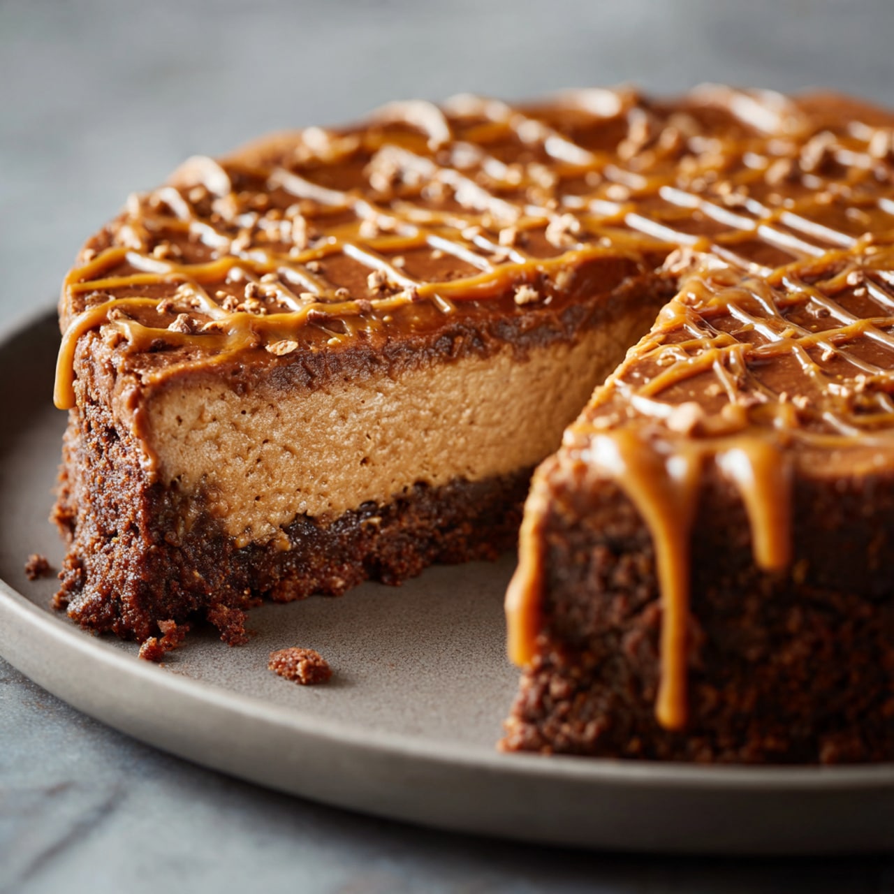 Caramel Brownie Cheesecake
