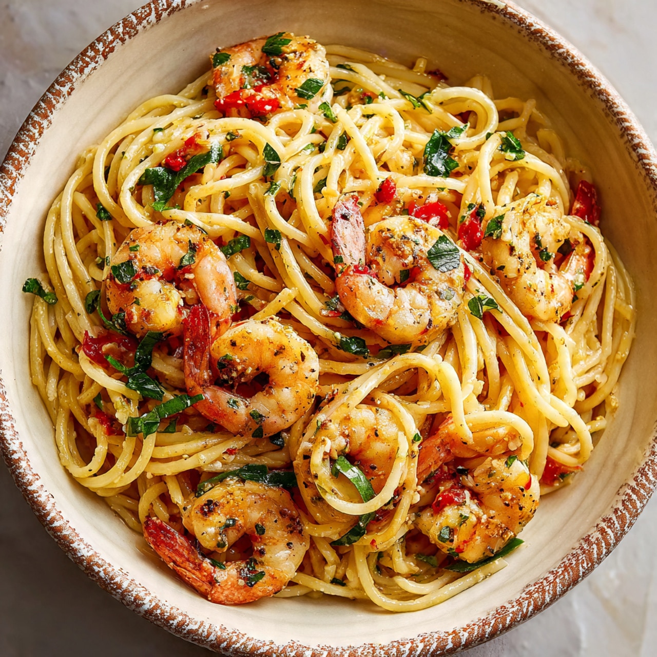 Garlic Butter Shrimp Pasta