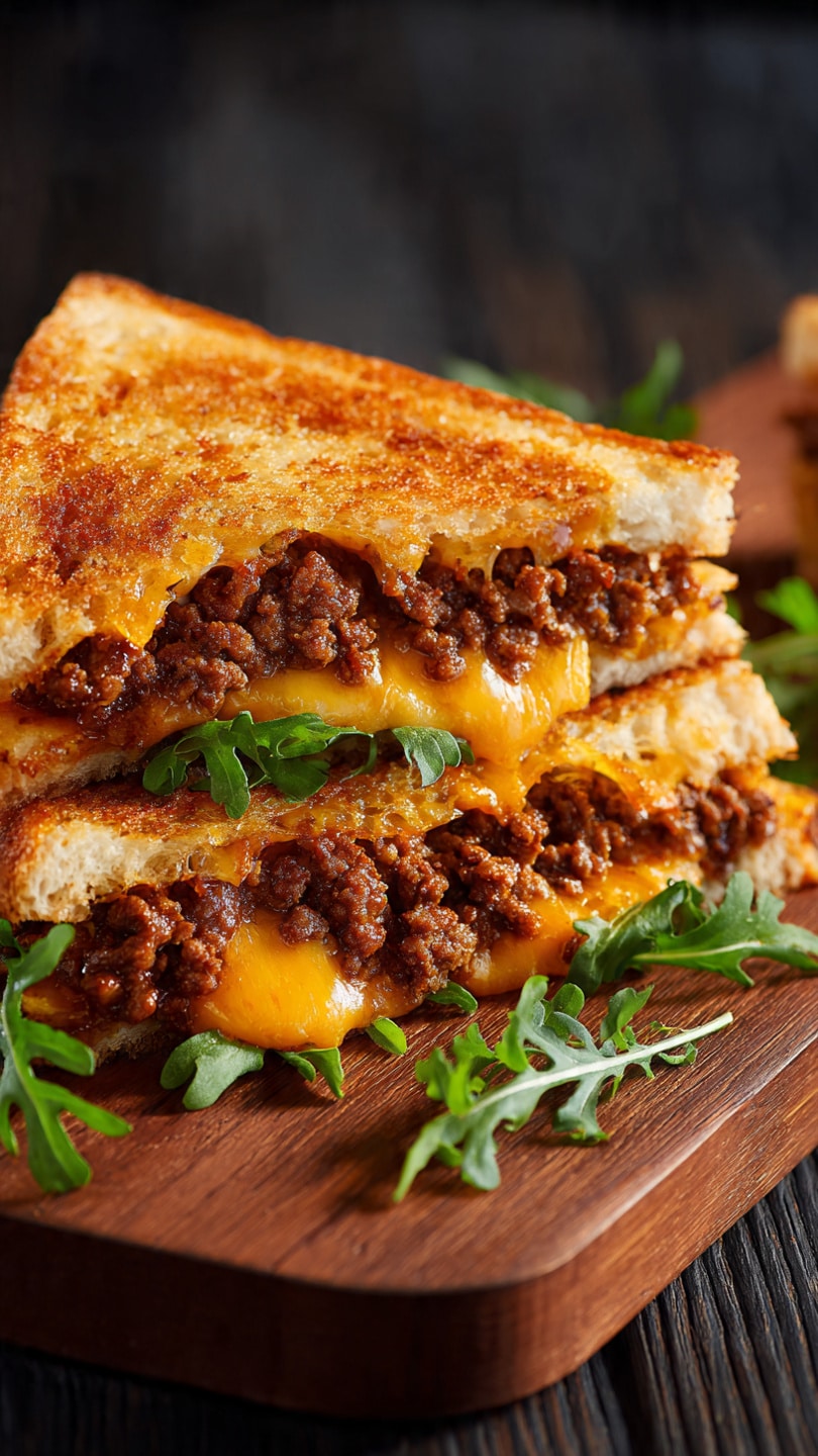 Ultimate Cheesy Ground Beef Melt