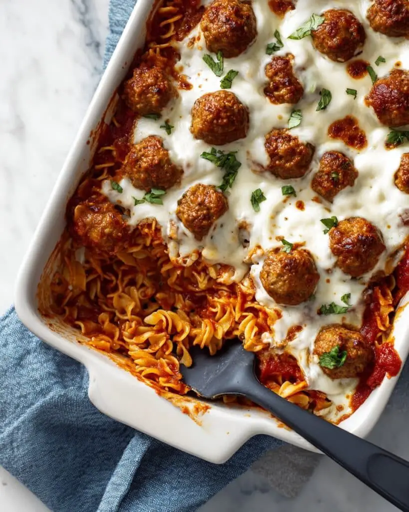 Back-Pocket Baked Meatballs and Pasta Recipe