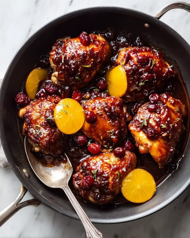 Skillet Cranberry Orange Chicken: A Sweet and Savory Holiday Favorite Recipe