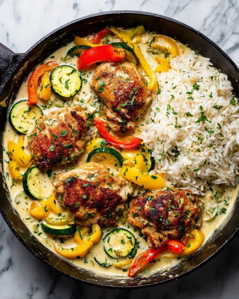 Creamy Garlic Herb Chicken Dinner Recipe