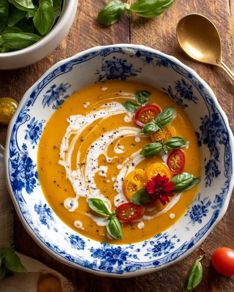 Roasted Tomato Carrot Bisque Recipe