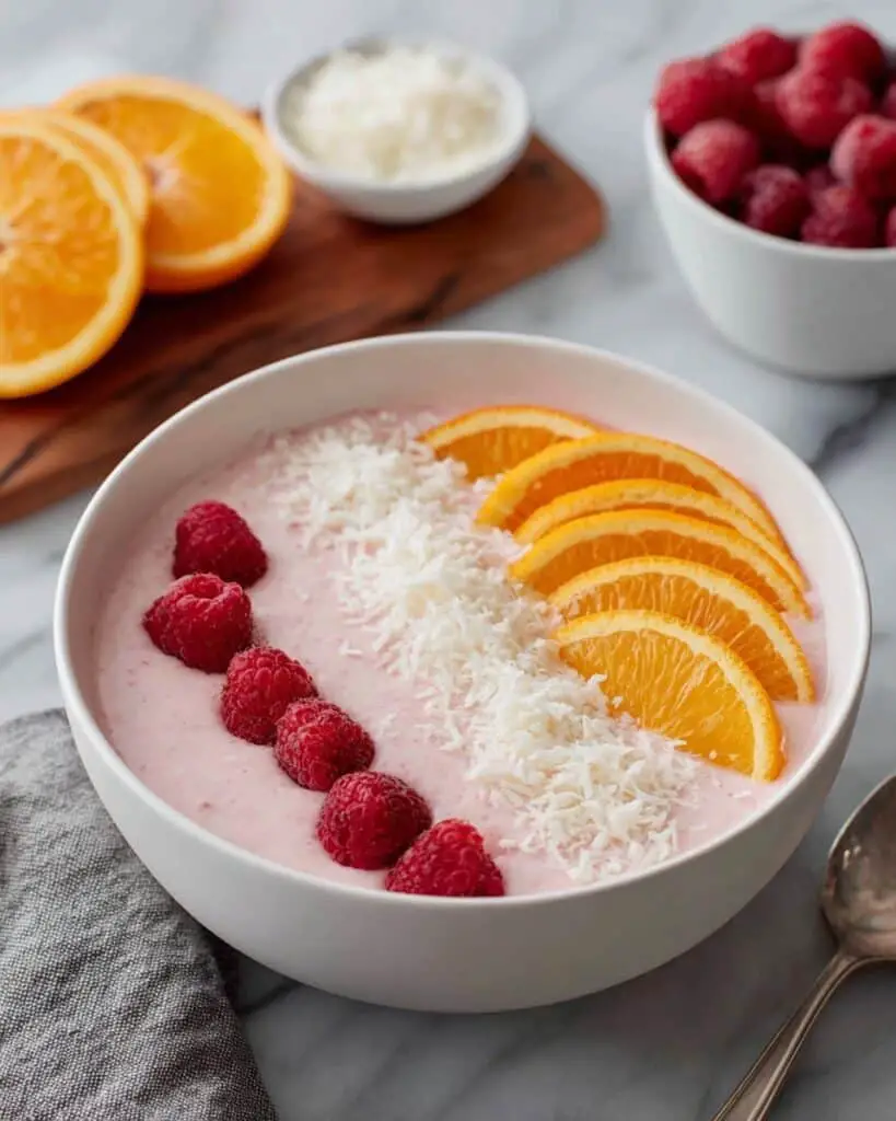 Raspberry Orange Smoothie Bowl Recipe
