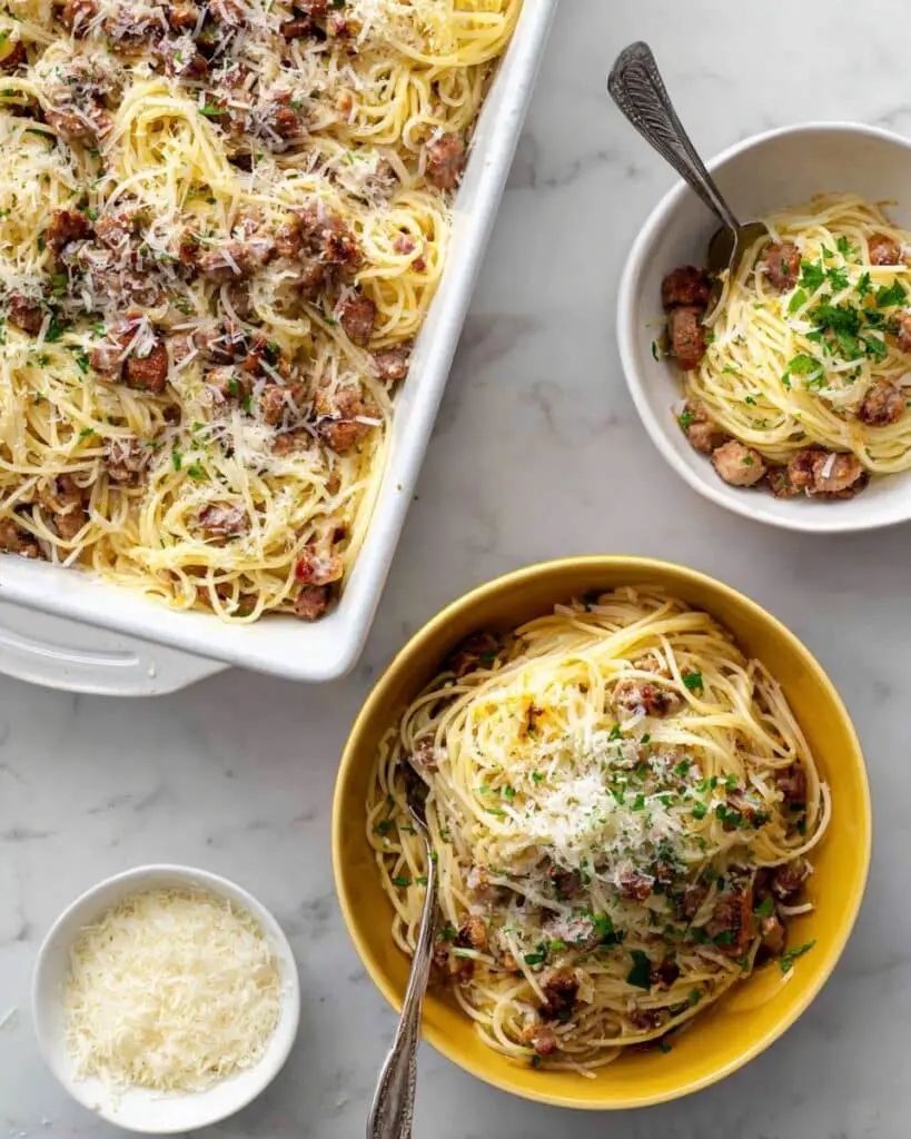 Baked Spaghetti with Cream of Mushroom Soup Recipe