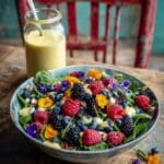 Very Berry Dream Salad with Chili Mango and Peanut Vinaigrette Recipe