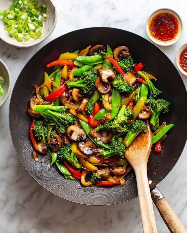 Easy Vegetable Stir Fry with Sweet and Savory Sauce Recipe