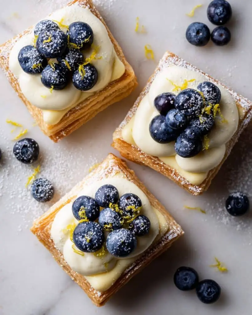 Blueberry Lemon Cream Pastries Recipe