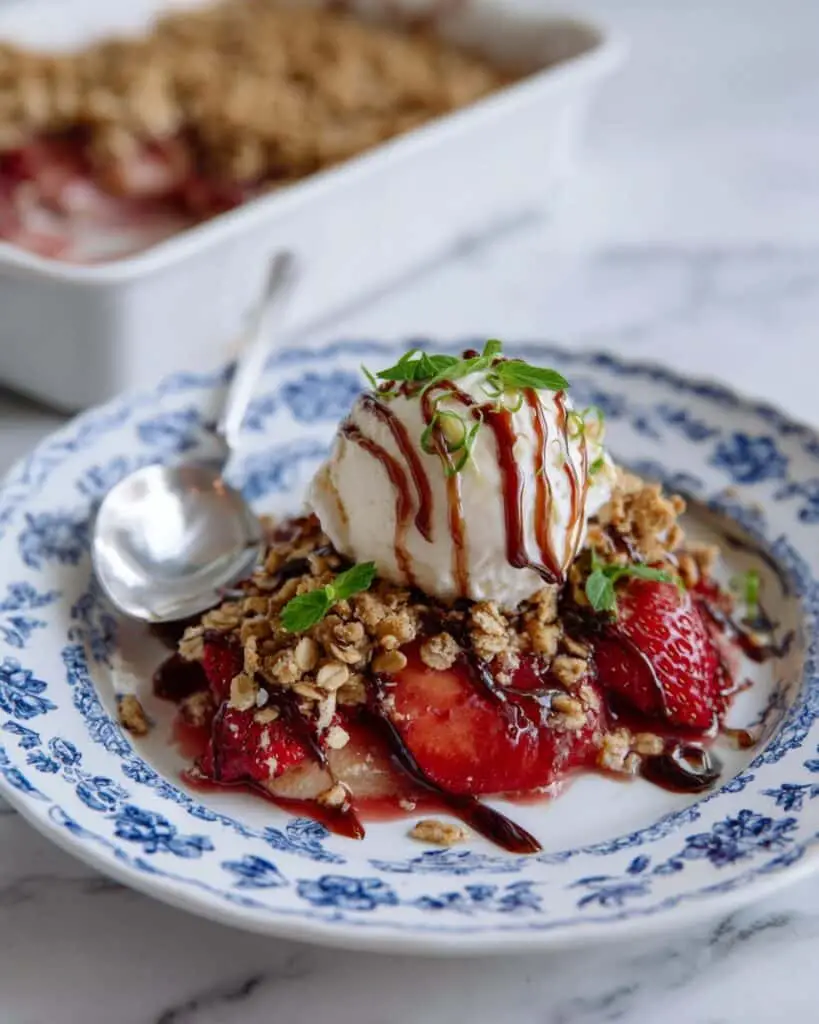 Strawberry Basil Crumble Recipe