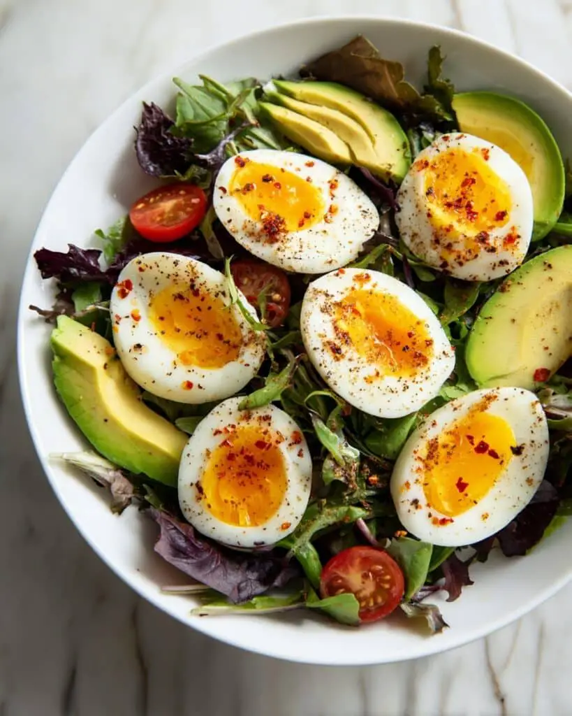 Workout Egg Avocado Salad Recipe