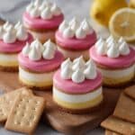 Mini Lemon Cheesecakes with Raspberry Curd Recipe