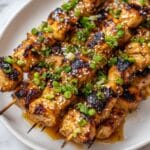 Grilled Honey Garlic Chicken Skewers Recipe
