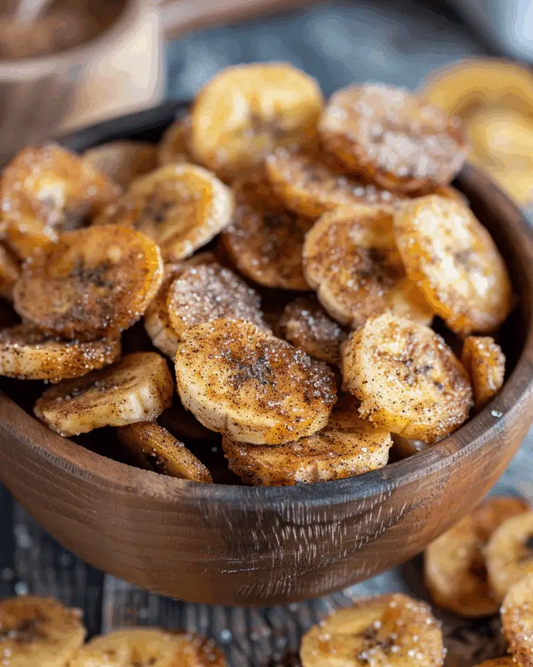 Cinnamon-Sugar Air Fryer Banana Chips