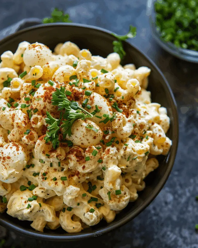 Deviled Egg Macaroni Salad