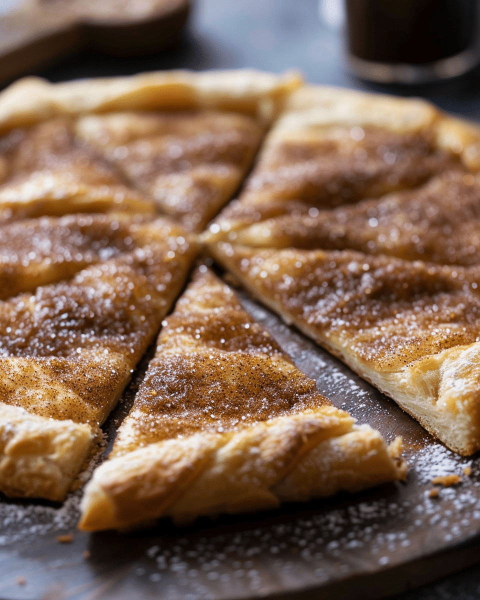 Cinnamon-Sugar Pizza Made with Crescent Rolls