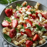 Strawberry Pasta Salad with Feta