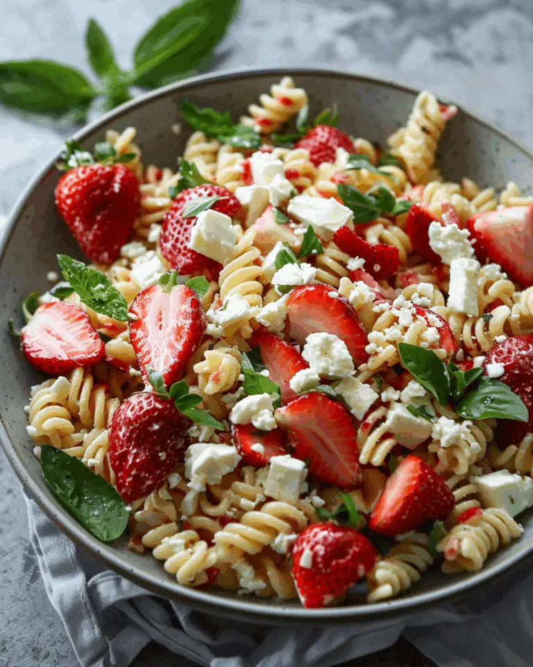 Strawberry Pasta Salad with Feta
