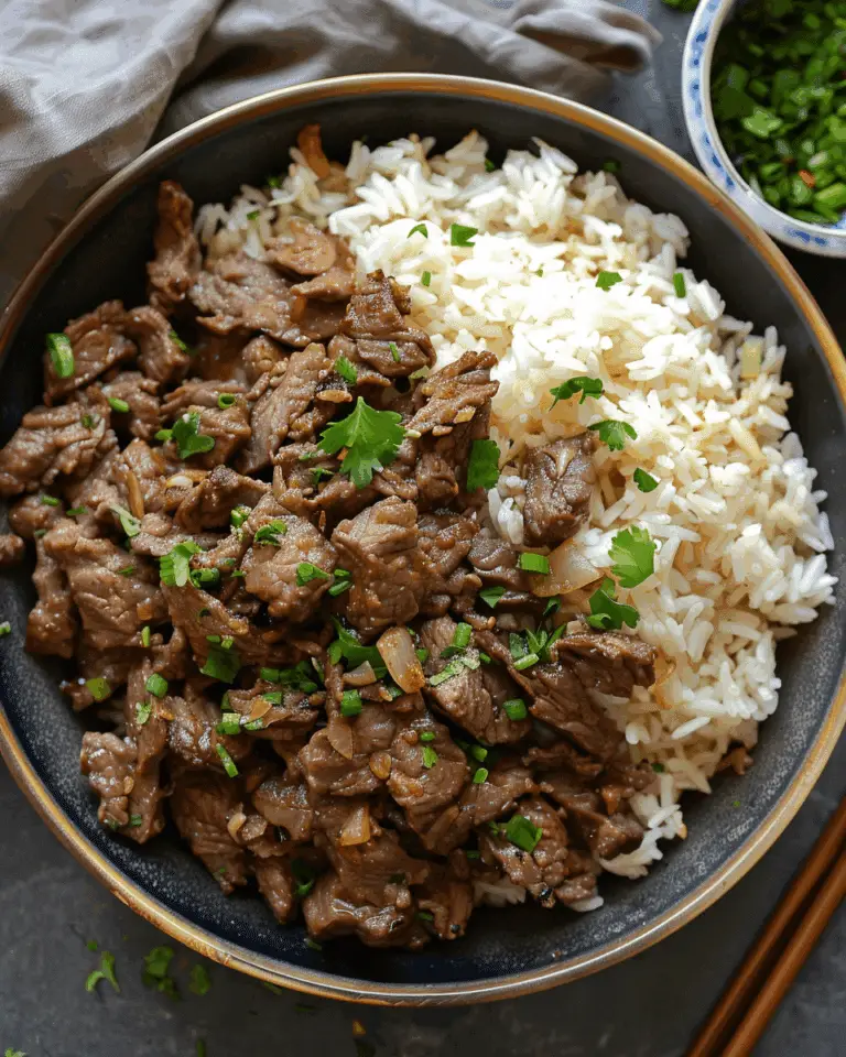 Cozy Garlic Butter Beef Bowl