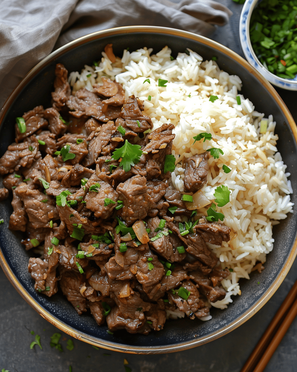 Cozy Garlic Butter Beef Bowl
