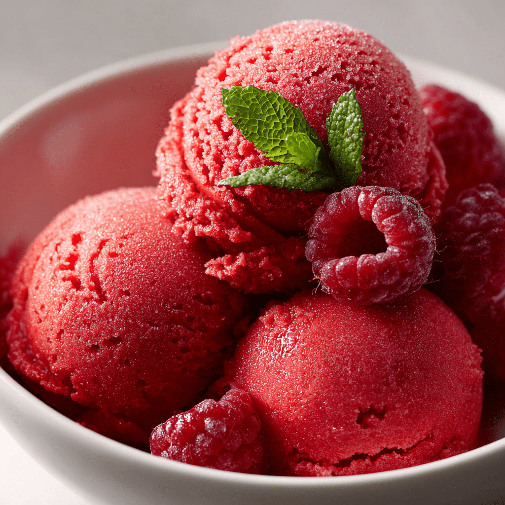 Raspberry Sorbet: A Refreshing Burst of Summer Flavor