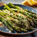 Cheesy Garlic Roasted Asparagus