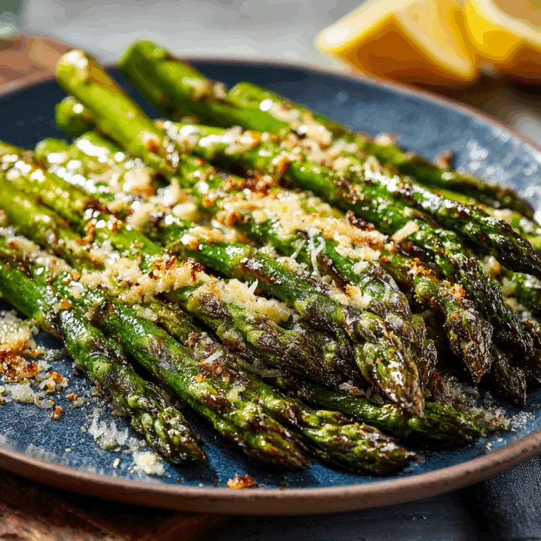 Cheesy Garlic Roasted Asparagus
