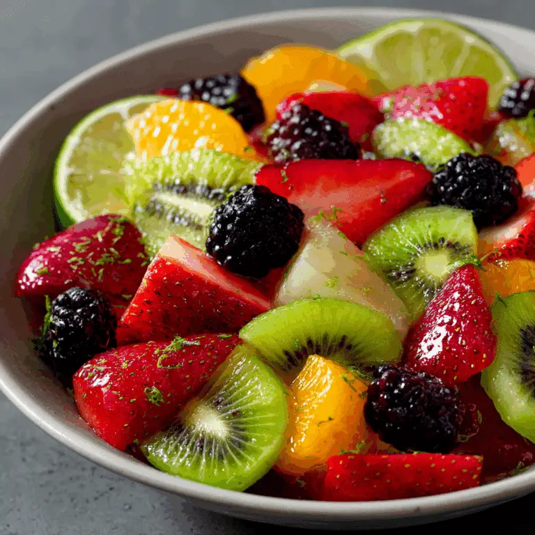 Honey Lime Rainbow Fruit Salad: A Refreshing, Vibrant Treat