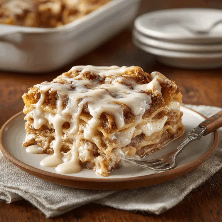 Cinnamon Roll Apple “Lasagna”