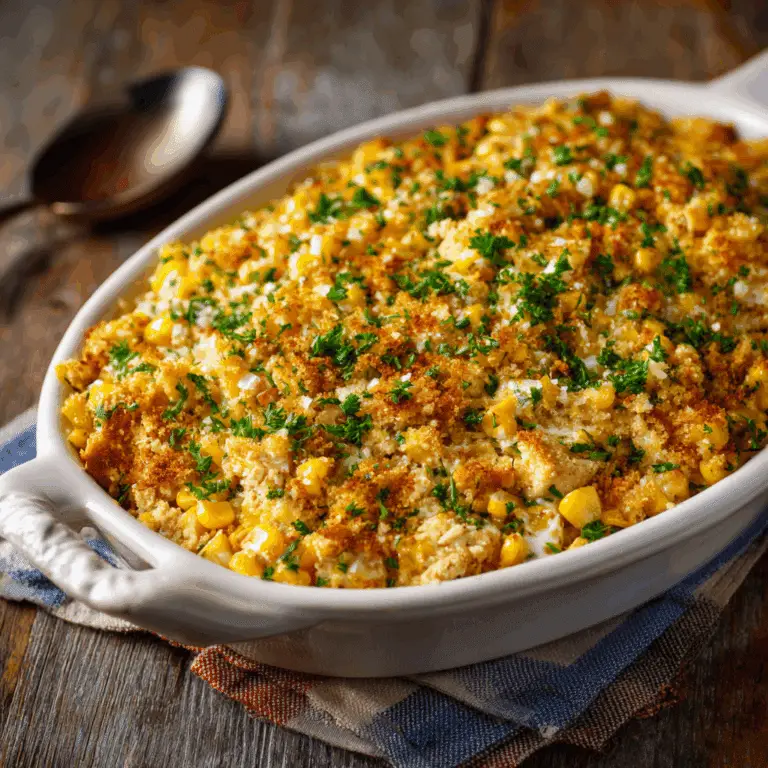 Mexican Street Corn Casserole with Chicken