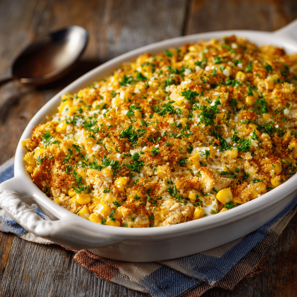 Mexican Street Corn Casserole with Chicken