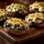 Spinach Cheese Stuffed Portobello