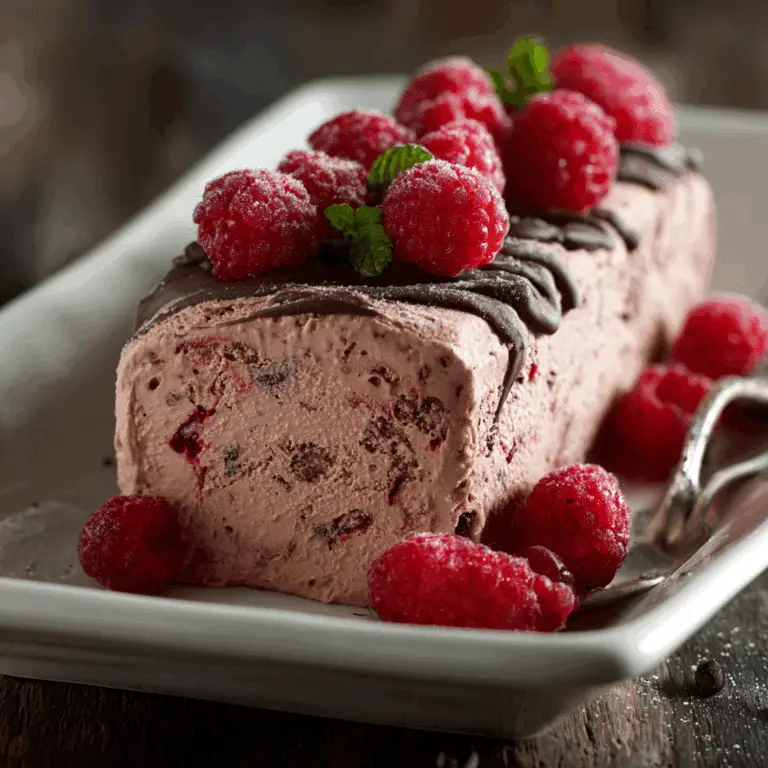 Raspberry Chocolate Semifreddo