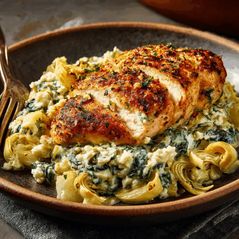 Spinach Artichoke Chicken with Cottage Cheese