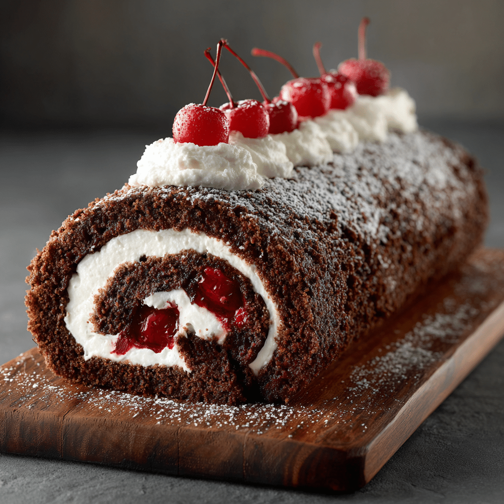 Black Forest Cake Roll