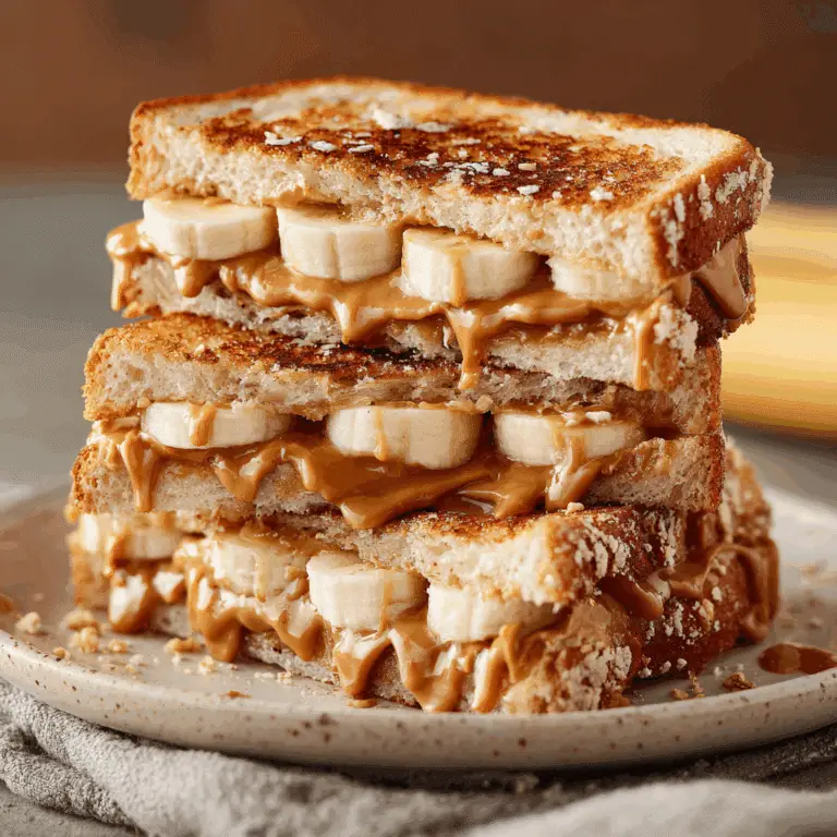 Grilled Peanut Butter Banana Sandwich