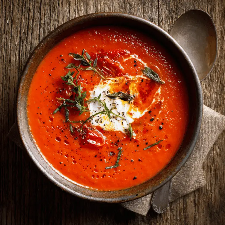 Roasted Tomato and Red Pepper Soup