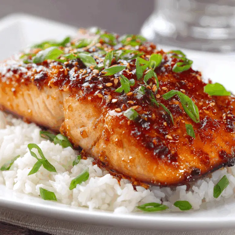 Crispy Honey Garlic Glazed Salmon Recipe