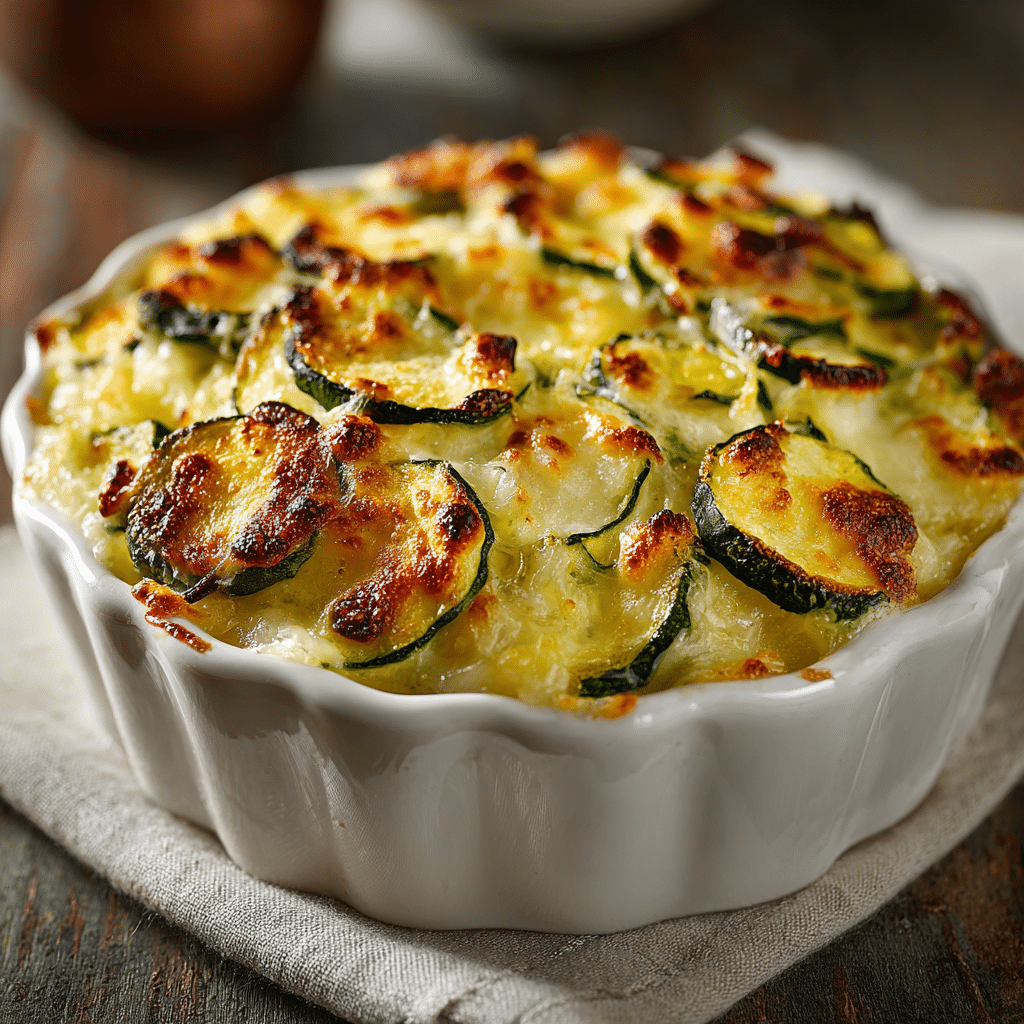 Baked Zucchini Cheese