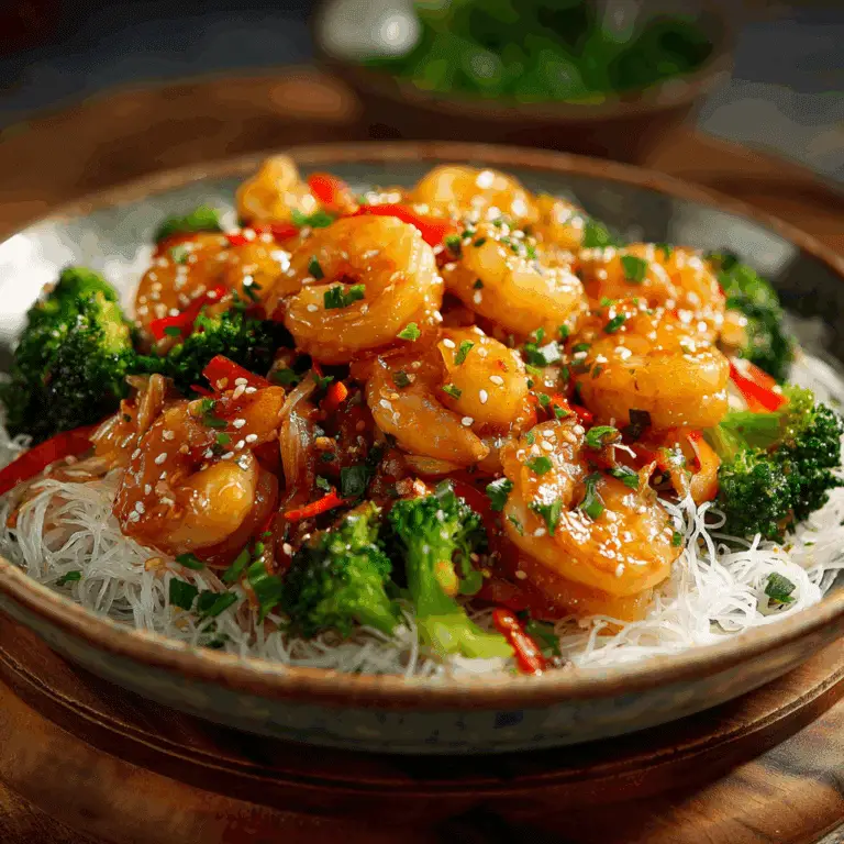 Honey Garlic Shrimp Stir Fry
